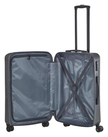 Travelite Bali M Anthracite kufr + jmenovka na kufr