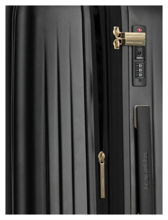 Travelite BARBARA Novelty M Black + kosmetická taštička zdarma