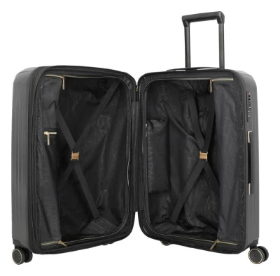Travelite BARBARA Novelty M Black + kosmetická taštička zdarma