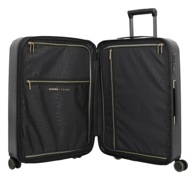 Travelite BARBARA Novelty M Black + kosmetická taštička zdarma