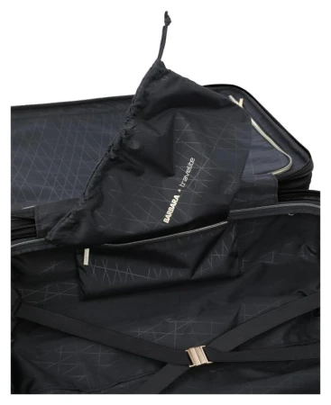 Travelite BARBARA Novelty M Black + kosmetická taštička zdarma