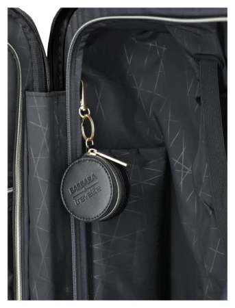Travelite BARBARA Novelty S Black + kosmetická taštička zdarma