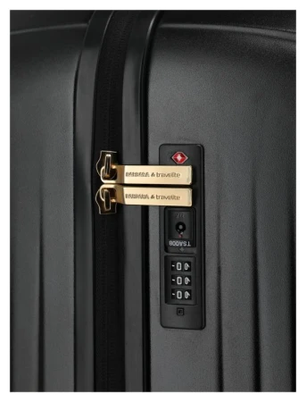 Travelite BARBARA Novelty S Black + kosmetická taštička zdarma