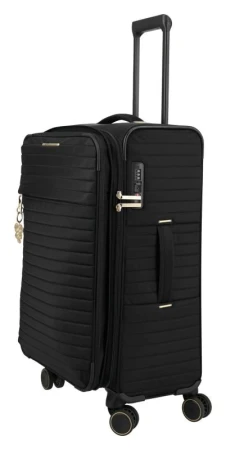 Travelite BARBARA Stepp M Black + kosmetická taštička zdarma