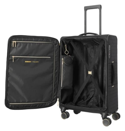 Travelite BARBARA Stepp M Black + kosmetická taštička zdarma
