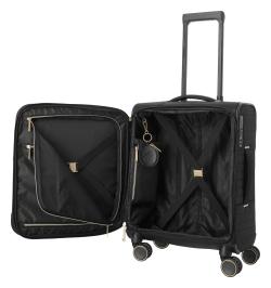 Travelite BARBARA Stepp S Black + kosmetická taštička zdarma