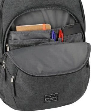 Travelite Basics Backpack Melange Anthracite batoh