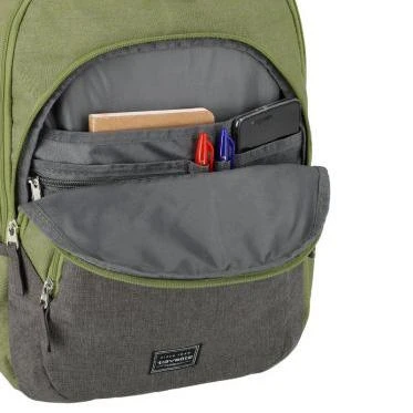 Travelite Basics Backpack Melange Green/grey batoh