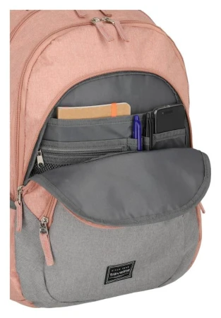 Travelite Basics Backpack Melange Rose/grey batoh