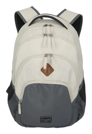 Travelite Basics béžovo-antracitový batoh na notebook