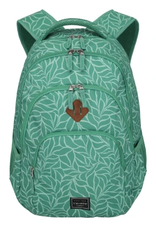 Travelite Basics Backpack Print zelený batoh na notebook