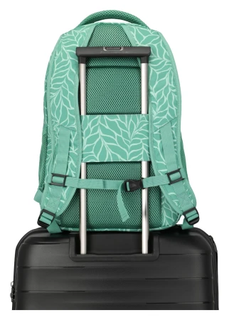 Travelite Basics Backpack Print zelený batoh na notebook