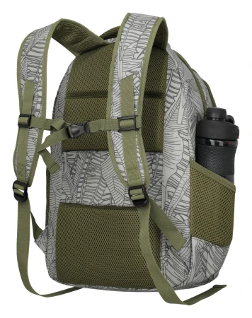 Travelite Basics Backpack Print šedý batoh na notebook