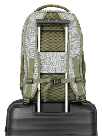 Travelite Basics Backpack Print šedý batoh na notebook