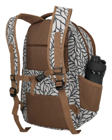 Travelite Basics Backpack Print krémový batoh na notebook