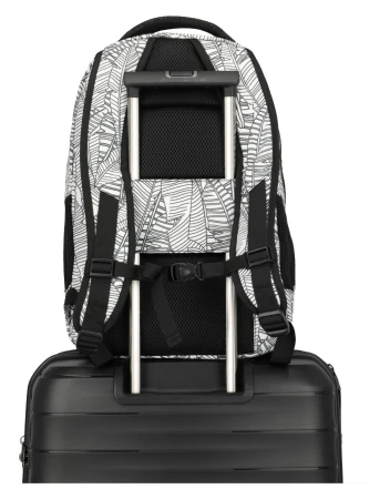 Travelite Basics Backpack Print bílý batoh na notebook
