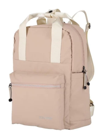 Travelite Basics Canvas světle hnědý městský batoh