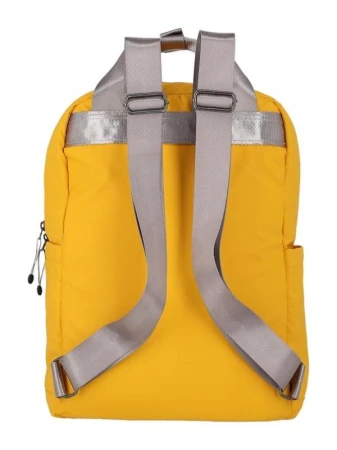 Travelite Basics Canvas Backpack žlutý městský batoh