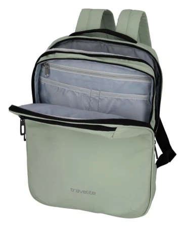 Travelite Basics Everyday Backpack světle zelený městský batoh