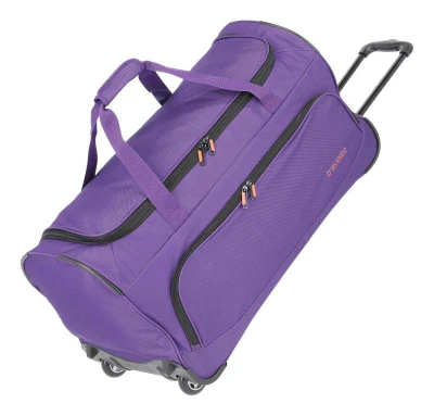 Travelite Basics Fresh Wheeled Duffle Purple taška Travelite Basics Fresh Wheeled Duffle Purple taška