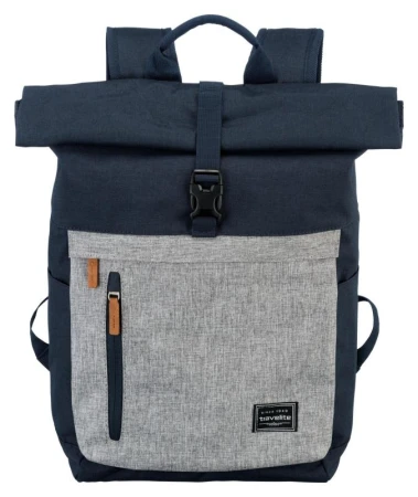 Travelite Basics Roll-up Backpack Navy/Grey batoh