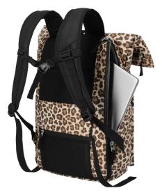 Travelite Basics Rollup Backpack Leopard batoh