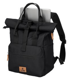 Travelite Basics Short Handle Roll-up Black batoh