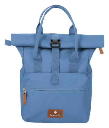 Travelite Basics Short Handle Roll-up Denim batoh