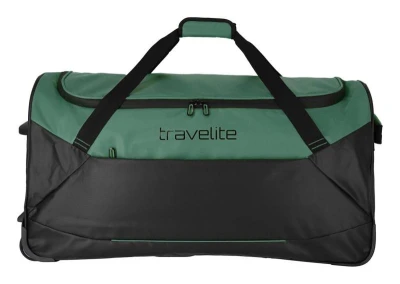 Travelite Basics Trolley Travel Bag Black/green taška
