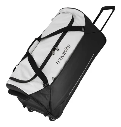 Travelite Basics Trolley Travel Bag Black/white taška Travelite Basics Trolley Travel Bag Black/white taška