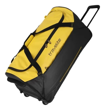 Travelite Basics Trolley Travel Bag Black/yellow taška Travelite Basics Trolley Travel Bag Black/yellow taška