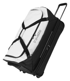Travelite Basics Wheeled Duffle exp. Black/white taška