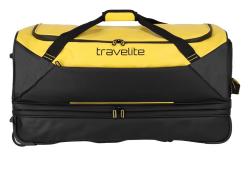 Travelite Basics Wheeled Duffle exp. Black/yellow taška