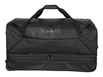 Travelite Basics Wheeled duffle expand Black + kosmetická taštička zdarma