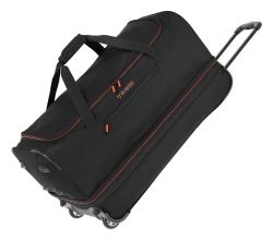 Travelite Basics Wheeled duffle L Black/orange taška