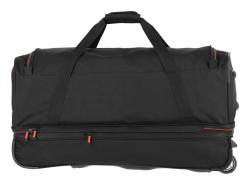 Travelite Basics Wheeled duffle L Black/orange taška