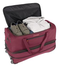 Travelite Basics Wheeled duffle L Bordeaux taška