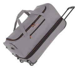 Travelite Basics Wheeled duffle L Grey/green taška