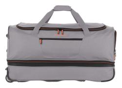 Travelite Basics Wheeled duffle L Grey/green taška
