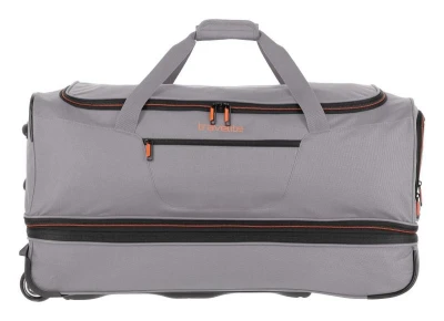 Travelite Basics Wheeled duffle L Grey/green taška