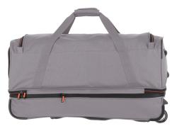 Travelite Basics Wheeled duffle L Grey/green taška