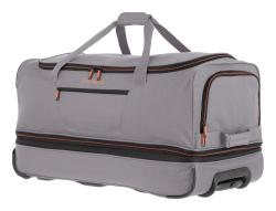 Travelite Basics Wheeled duffle L Grey/green taška