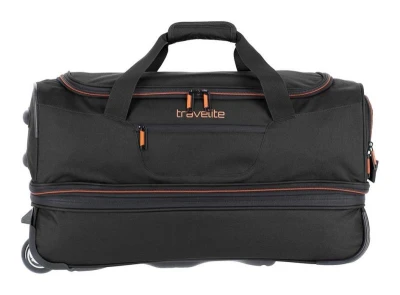 Travelite Basics Wheeled duffle S Black/orange taška