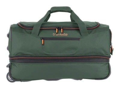 Travelite Basics Wheeled duffle S Dark green taška
