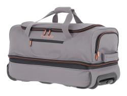Travelite Basics Wheeled duffle S Grey/green taška