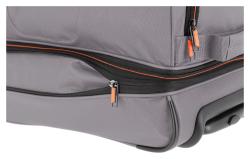Travelite Basics Wheeled duffle S Grey/green taška