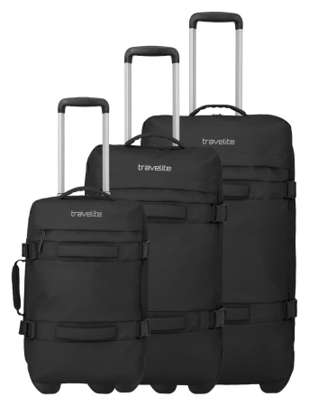 Travelite Bolonia Wheeled Duffle S,M,L Black + sleva 400,- na příslušenství