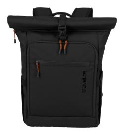 Travelite Briize Backpack M Roll-Up Black batoh Travelite Briize Backpack M Roll-Up Black batoh
