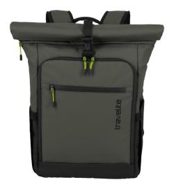 Travelite Briize Backpack M Roll-Up Khaki batoh Travelite Briize Backpack M Roll-Up Khaki batoh