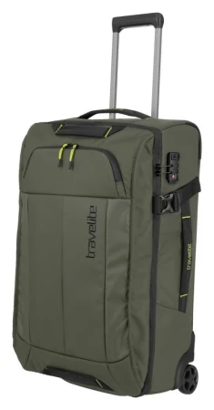 Travelite Briize Wheeled duffle M Khaki + kosmetická taštička zdarma